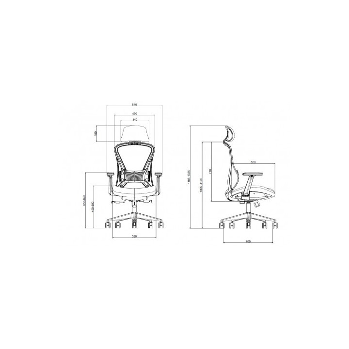 SILLA OFICINA GAMA SENIOR SE5000 CROMAD