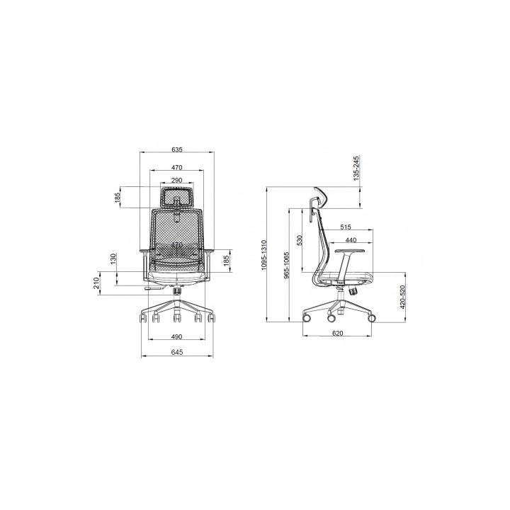 SILLA OFICINA GAMA SENIOR SE1000 CROMAD