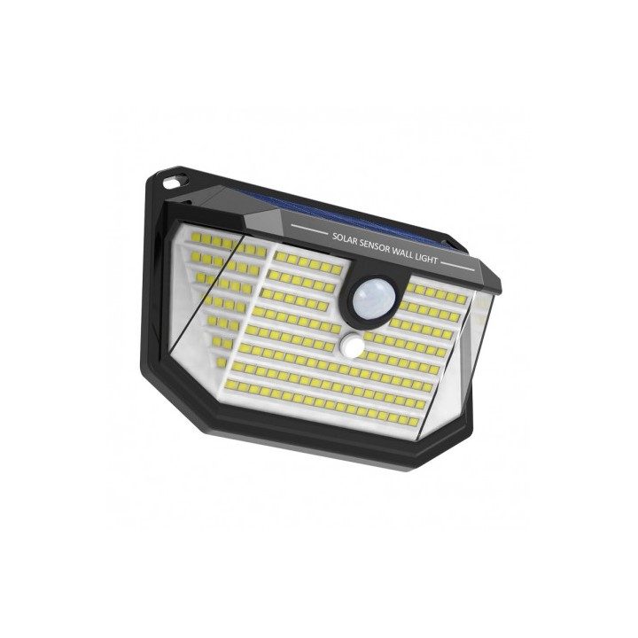 APLIQUE LED SOLAR 150LM ILUMINACIÓN 3 CARAS NEGRO ELBAT