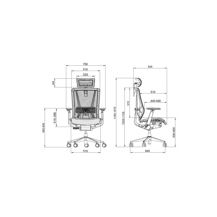 SILLA OFICINA GAMA SENIOR SE1200 CROMAD