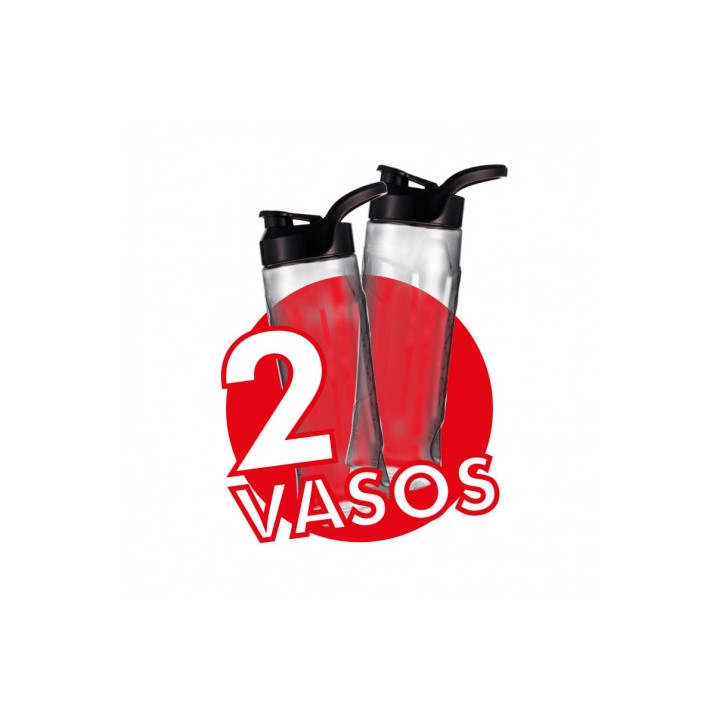 BATIDORA SMOOTHIE 300W INOX 2 VASOS 600ML MUVIP