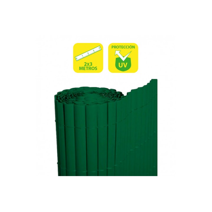 CAÑIZO PLÁSTICO DOBLE CARA 2X3 METROS VERDE SUNGARDEN