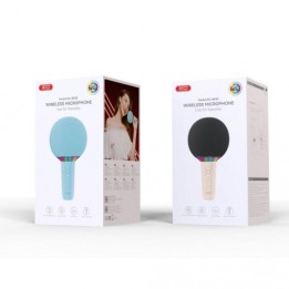 MICROFONO INALAMBRICO PARA KARAOKE BE50 AZUL XO