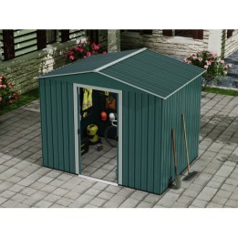 CASETA DE METAL | PUERTAS CORREDERAS 185.5X245X208CM (4.5M2) VERDE SUNGARDE