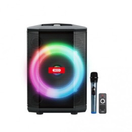ALTAVOZ KARAOKE RGB 40W CON MICROFONO INALAMBRICO F53 XO