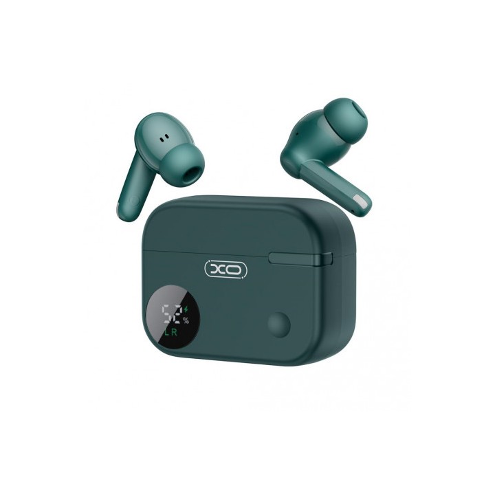 AURICULARES TWS CON CAJA LCD G34 VERDE XO