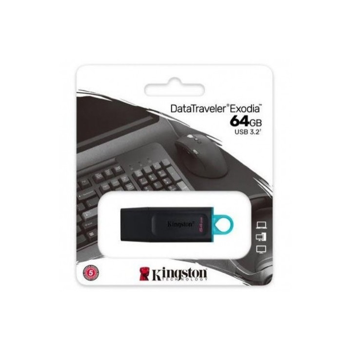 PENDRIVE KINGSTON USB3.2 64GB DATATRAVELER EXODIA