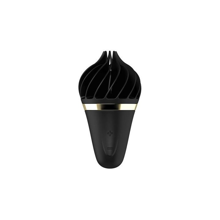 ESTIMULADOR DE CLITORIS SWEET TREAT LAYON NEGRO/ORO SATISFYER