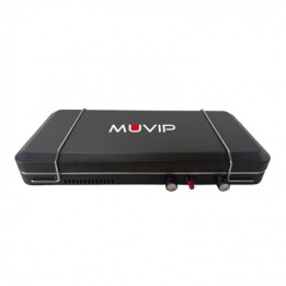 COCINA DE GAS PORTATIL PREMIUM OUTDOOR PLANCHA + DOBLE QUEMADOR MUVIP
