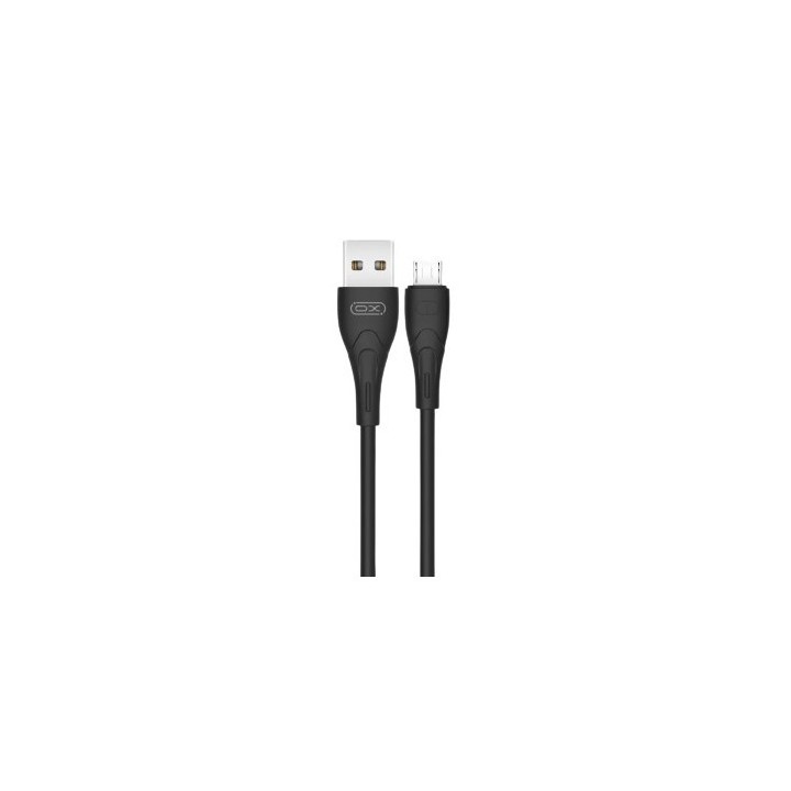 CABLE NB146 CARGA RAPIDA SILICONA USB - MICRO USB | 2.4A | 1 MTR | NEGRO XO