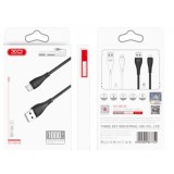 CABLE NB146 CARGA RAPIDA SILICONA USB - MICRO USB | 2.4A | 1 MTR | NEGRO XO