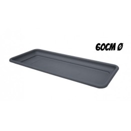 BANDEJA PARA MACETA 60CM ANTRACITA ARTPLAST