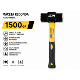MACETA REDONDA 1500GR MANGO FIBRA BLIM