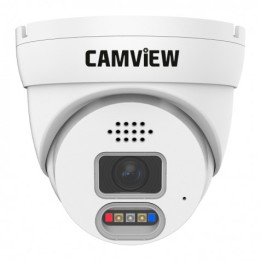 CAMARA IP DOMO 5MP POE CON AI SIRENA, AUDIO, LUCES Y MICRO SD CAMVIEW