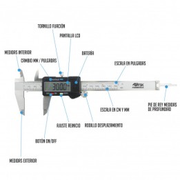 CALIBRADOR PRECISION DIGITAL 150MM 0,01MM