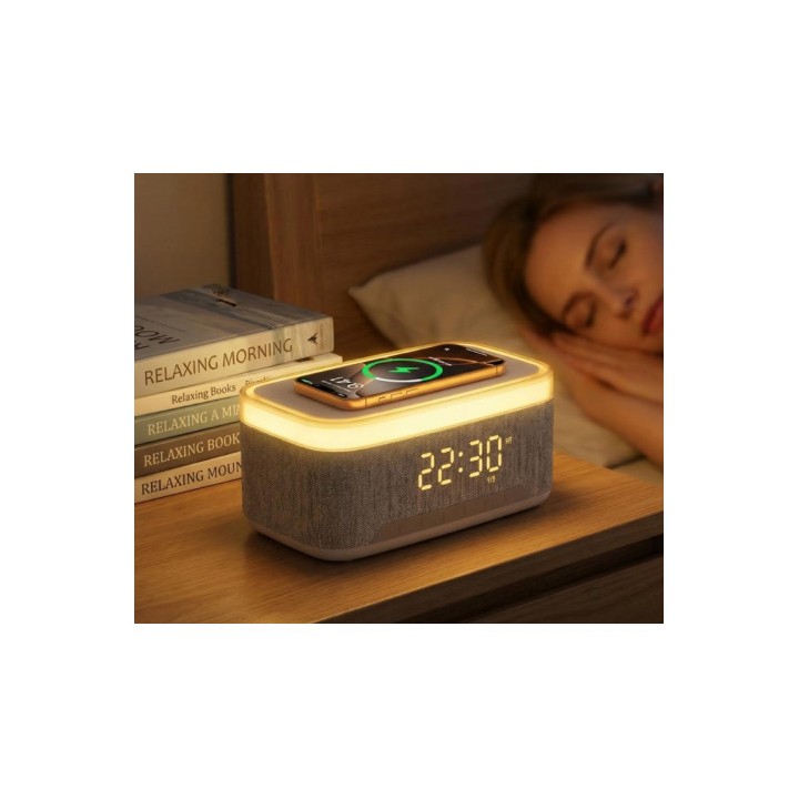 ALTAVOZ PORTATIL 5 EN 1 CON CARGA INALAMBRICA F88 XO