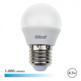 BOMBILLA LED G45 | 8.5W | 1000LM | E27 | LUZ FRIA | ELBAT