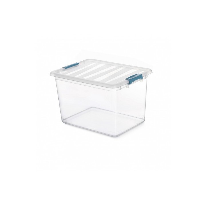 CAJA KATLA TRANSPARENTE 20 LITROS CON ASAS ERGONOMICAS 39X29X25.5CM