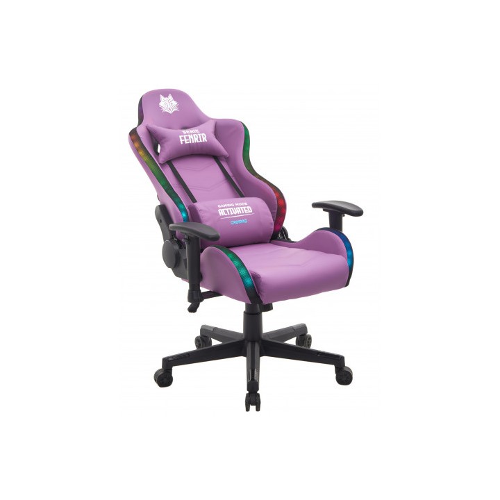 SILLA GAMING RGB SERIE FENRIR VIOLETA CROMAD
