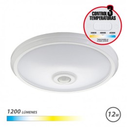 APLIQUE DE SUPERFICIE LED CON SENSOR 12W | 1200LM | LUZ CCT ELBAT