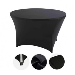 FUNDA PARA MESA DE RESINA REDONDA 160X74 NEGRA SUNGARDEN