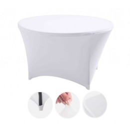 FUNDA PARA MESA DE RESINA REDONDA 160X74 BLANCA SUNGARDEN