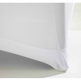 FUNDA PARA MESA DE RESINA REDONDA 160X74 BLANCA SUNGARDEN
