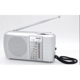 RADIO PORTATIL AM/FM/SW TRES BANDAS GRIS FM-4407 GEN-X