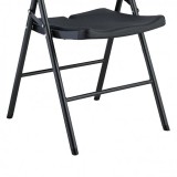 SILLA RESINA PLEGABLE PRO 44X53X83CM NEGRA SUNGARDEN