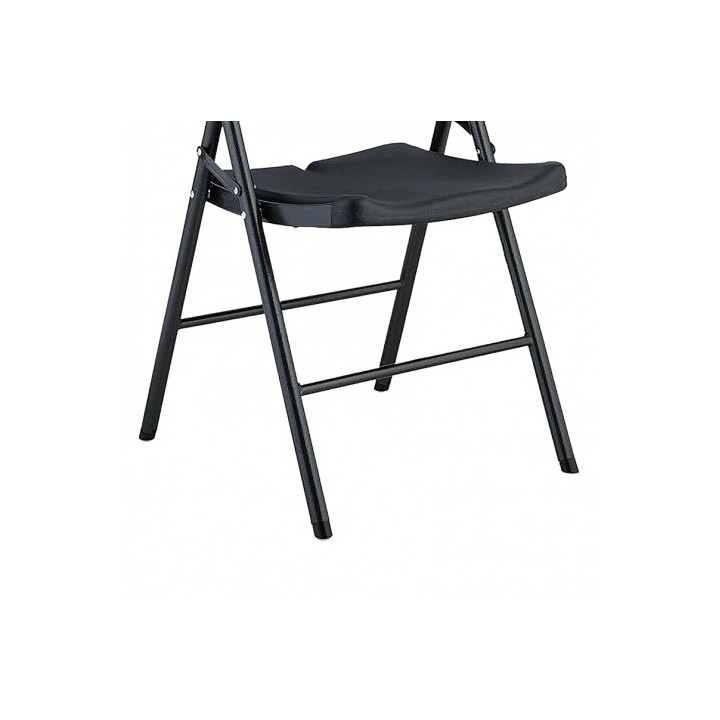 SILLA RESINA PLEGABLE PRO 44X53X83CM NEGRA SUNGARDEN