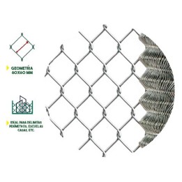 MALLA DE VALLADO GALVANIZADA 60X60X2.5MM 1.5X25 METROS SUNGARDEN