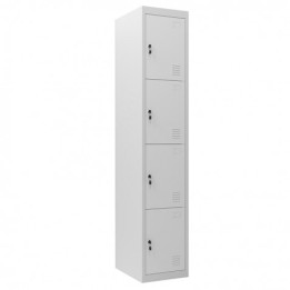 TAQUILLA METÁLICA 4 PUERTAS 1800X300X500MM CROMAD