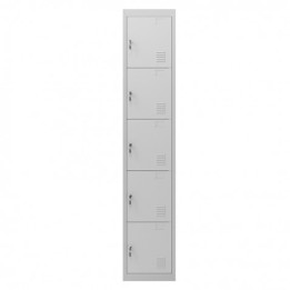 TAQUILLA METÁLICA 5 PUERTAS 1800X300X500MM CROMAD