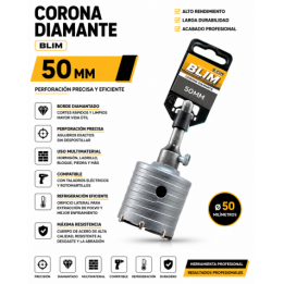 CORONA DIAMANTE 50 MM BLIM
