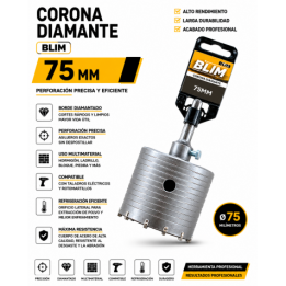 CORONA DIAMANTE 75 MM BLIM