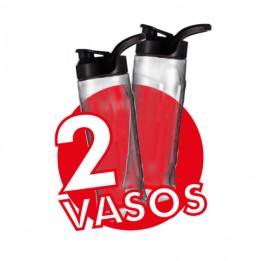 BATIDORA SMOOTHIE 300W INOX 2 VASOS 600ML MUVIP