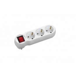 BASE MULTIPLE 3 TOMAS CON INTERRUPTOR ELBAT