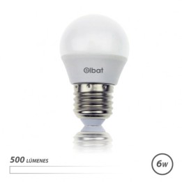 BOMBILLA LED G45 | 6W | 500LM | E27 | LUZ BLANCA | ELBAT