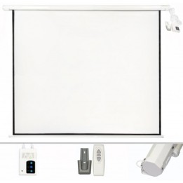 PANTALLA PROYECCION MOTORIZADA 2.40 X 2.40MTR CROMAD