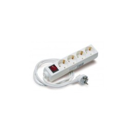BASE MULTIPLE 4 TOMAS CON INTERRUPTOR ELBAT