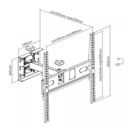 SOPORTE CON BRAZO TV LED, LCD 32"-65" CROMAD