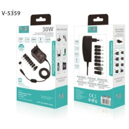 CARGADOR UNIVERSAL PARA DISPOSITIVOS ELECTRONICOS 3-12V 30W M2