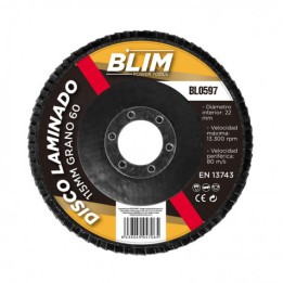 DISCO LAMINADO 115MM GRANO 60 BLIM
