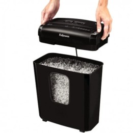 DESTRUCTORA FELLOWES 6M MINICORTE DE 4X12MM NEGRA