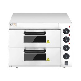 HORNO DE PIZZA ELÉCTRICO PROFESIONAL 2 CÁMARAS 3000W CHEF PRO