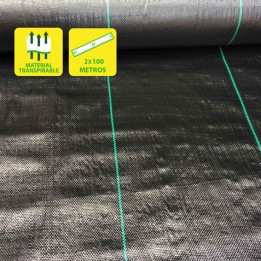 MALLA ANTIHIERBAS NEGRA 100GR 2X100M SUNGARDEN