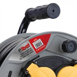 ENROLLADOR DE CABLE 25 METROS CABLE 3X1.5MM CON TAPAS ELBAT