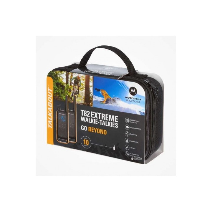 PACK 2 WALKIE-TALKIE MOTOROLA TLKR-T82EXTREME NEGRO