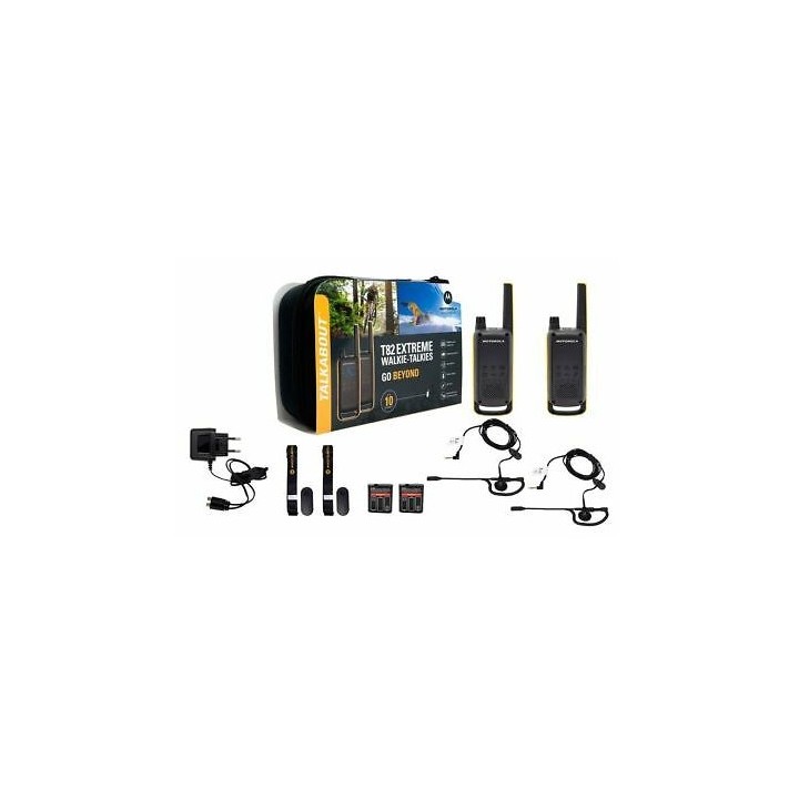 PACK 2 WALKIE-TALKIE MOTOROLA TLKR-T82EXTREME NEGRO