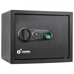 CAJA FUERTE ELECTRÓNICA CON DETECTOR DE HUELLA 300X380X300MM CROMAD